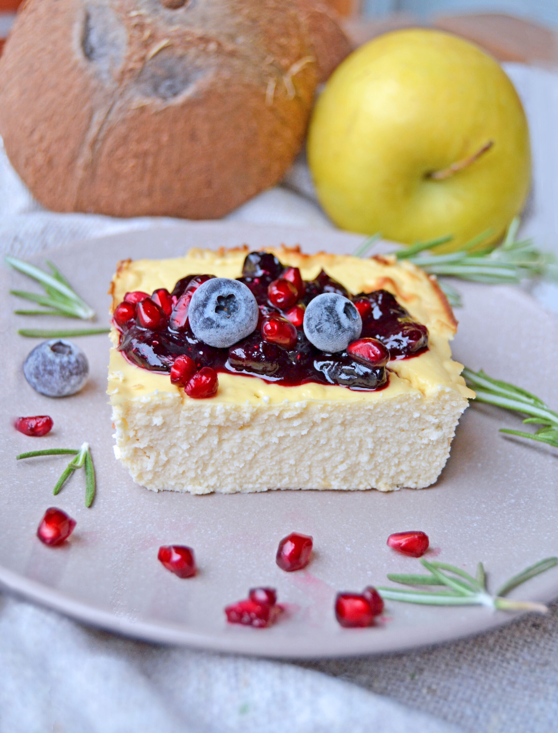 Tarta de queso sin queso